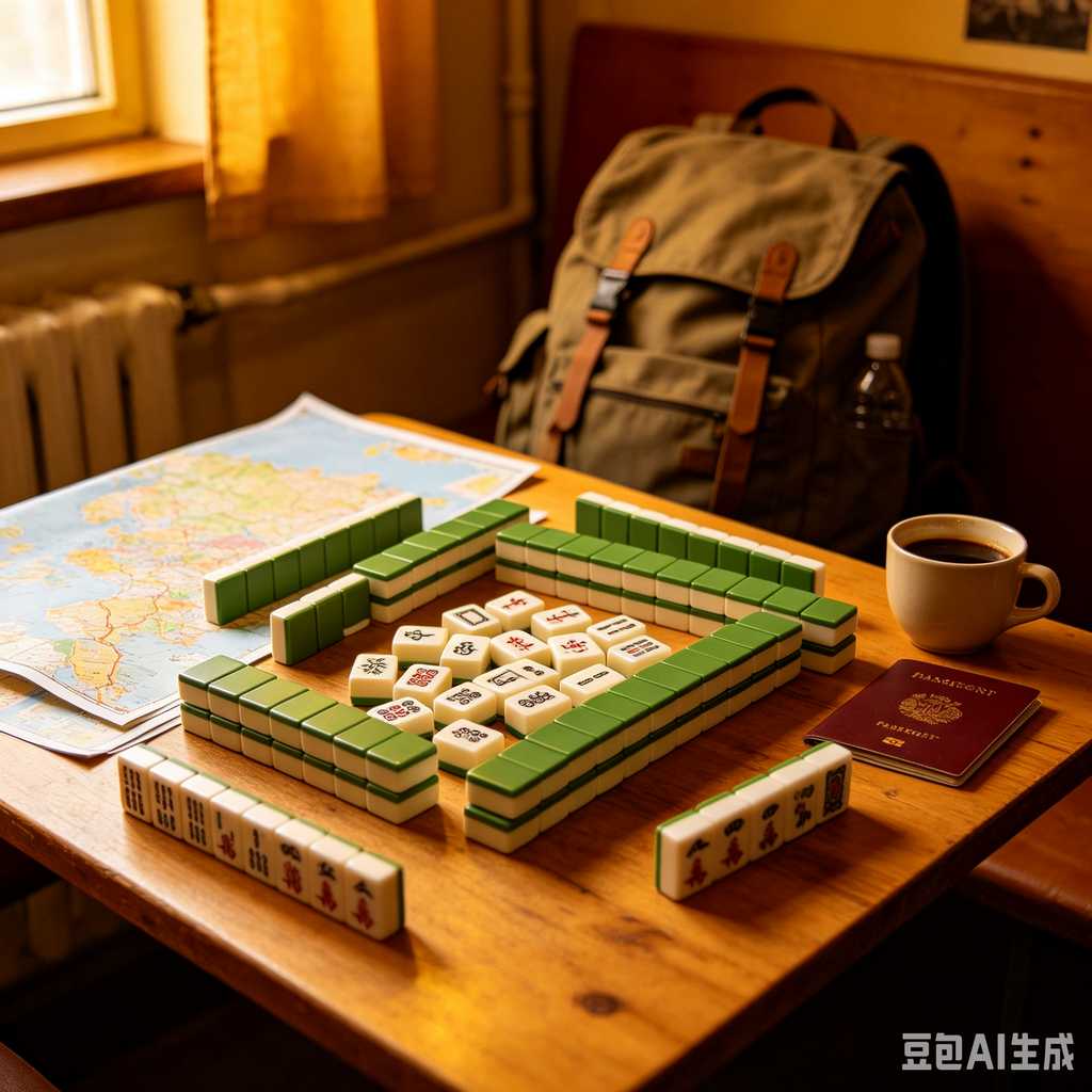 mini pocket mahjong travel set
