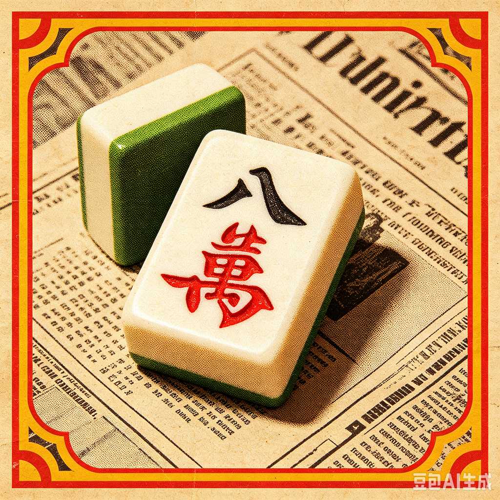 retro gift mahjong tiles